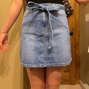 Just Black Classic Denim Mini Skirt